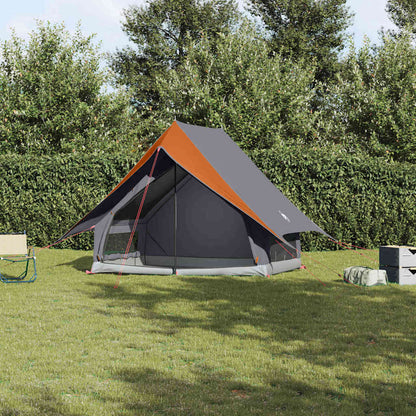 Zelte mit Dach Grau und Orange 220 x 233 x 184 cm Polyester