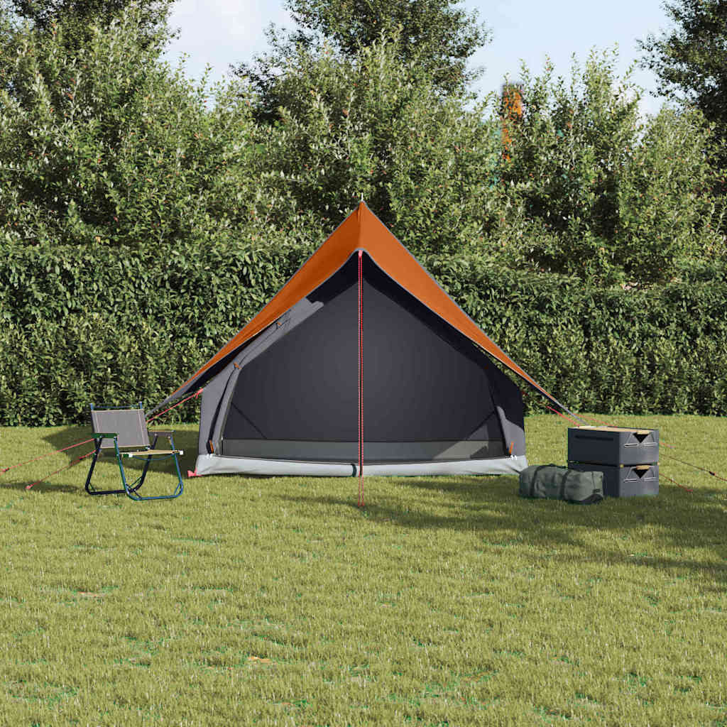 Zelte mit Dach Grau und Orange 220 x 233 x 184 cm Polyester