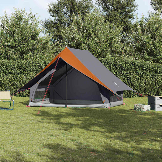 Zelte mit Dach Grau und Orange 256 x 266 x 185 cm Polyester