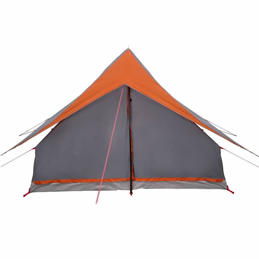 Zelte mit Dach Grau und Orange 256 x 266 x 185 cm Polyester