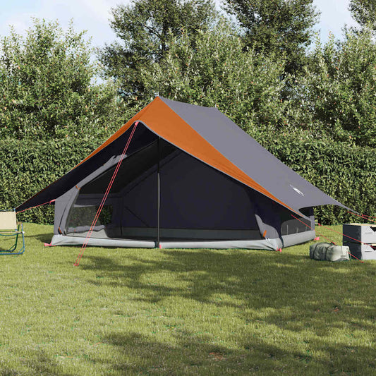 Zelte mit Dach Grau und Orange 315 x 330 x 200 cm Polyester