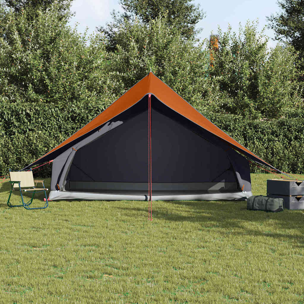 Zelte mit Dach Grau und Orange 315 x 330 x 200 cm Polyester