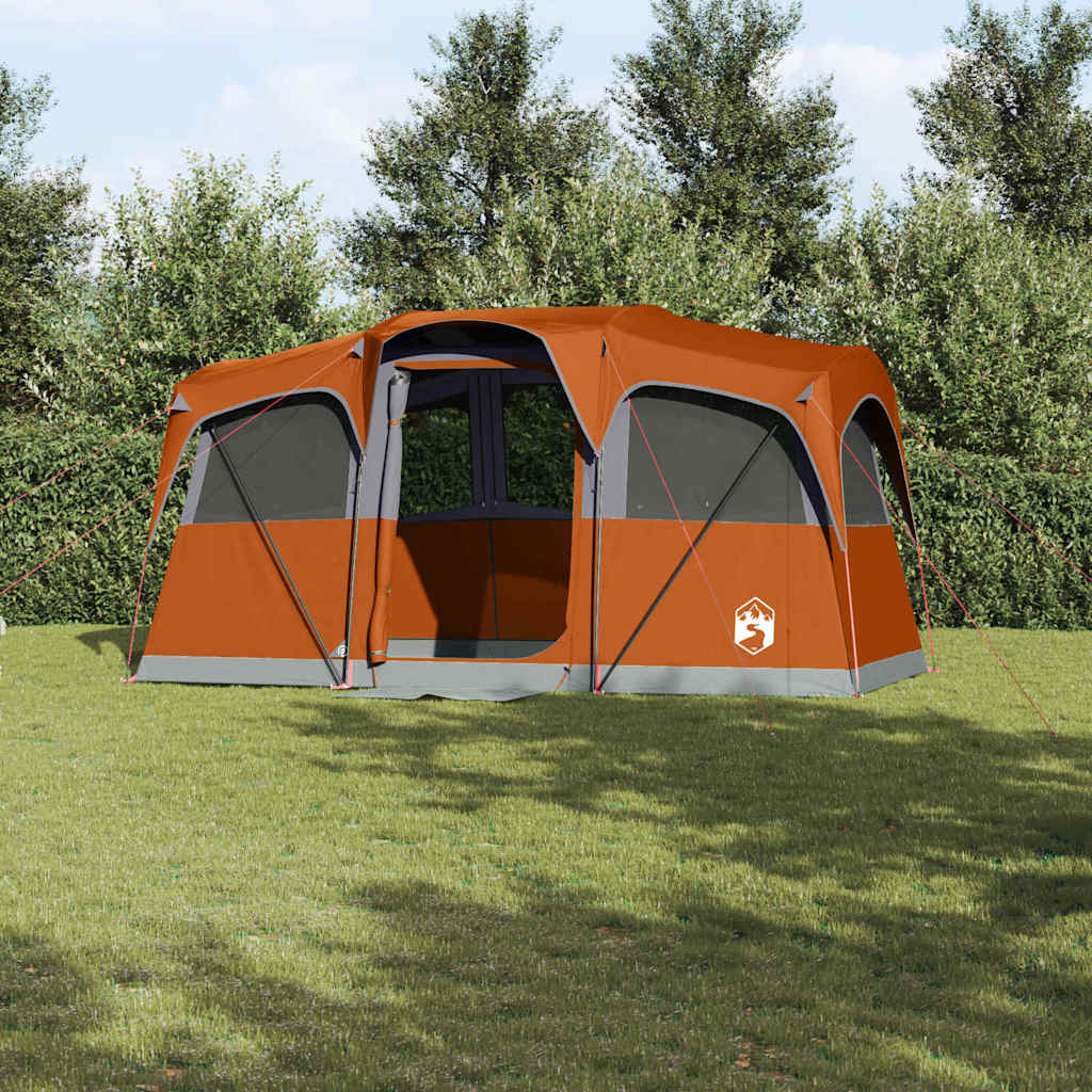 Zelte mit Dach Grau und Orange 435 x 255 x 216 cm Polyester
