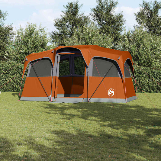 Zelte mit Dach Grau und Orange 435 x 255 x 216 cm Polyester