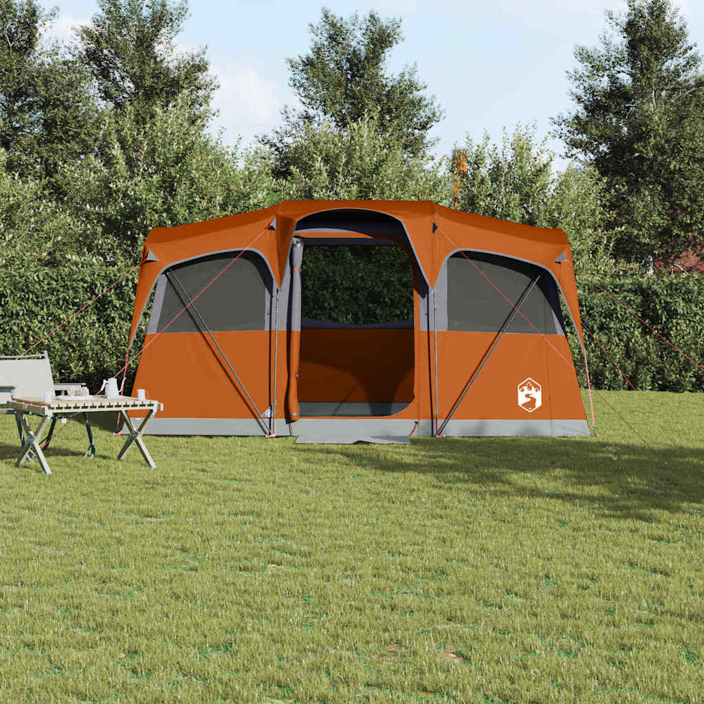 Zelte mit Dach Grau und Orange 435 x 255 x 216 cm Polyester