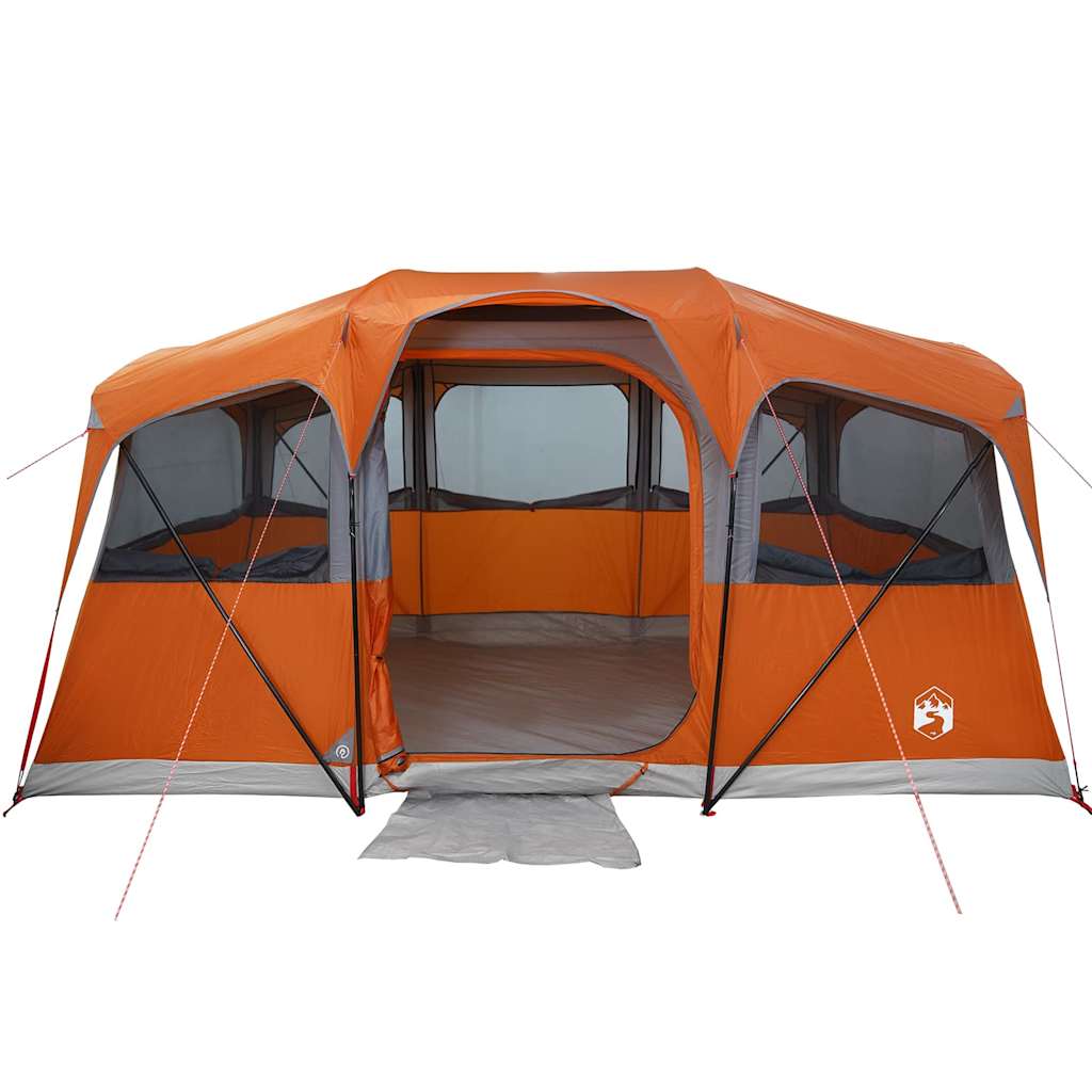 Zelte mit Dach Grau und Orange 435 x 255 x 216 cm Polyester