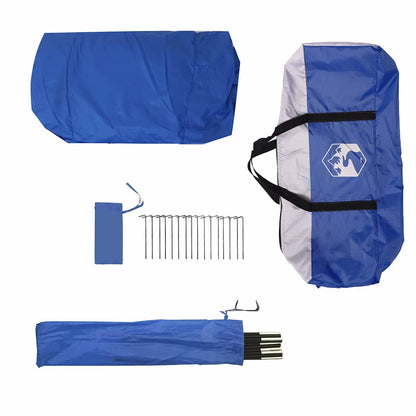 Zelte mit Dach Azurblau 434 x 434 x 230 cm Polyester