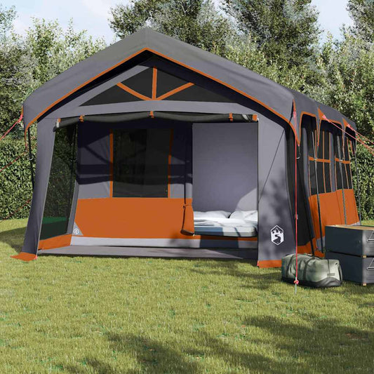 Zelte mit Dach Grau und Orange 620 x 322 x 240 cm Polyester