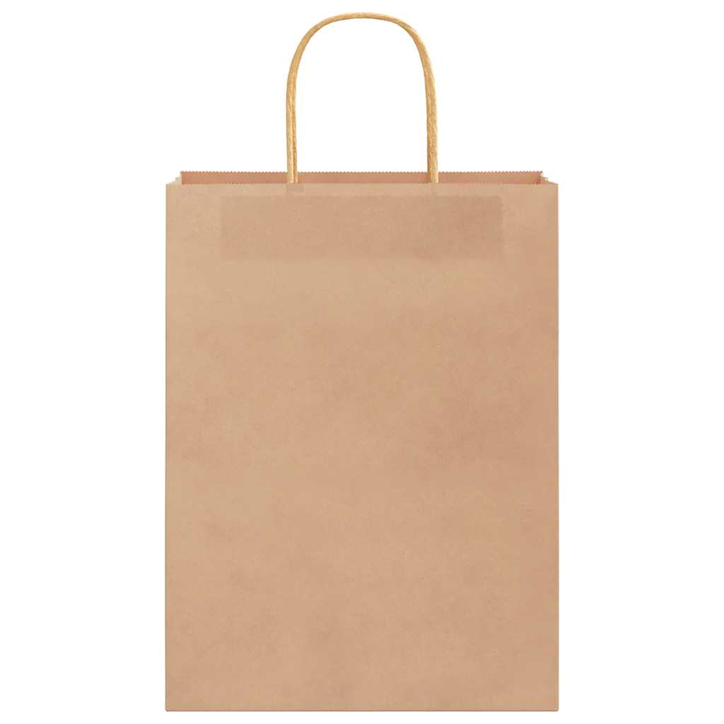 Papiertragetaschen 50 Stk. mit Henkeln Braun 26x12x35 cm