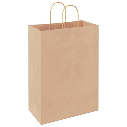 Papiertragetaschen 50 Stk. mit Henkeln Braun 32x17x44 cm
