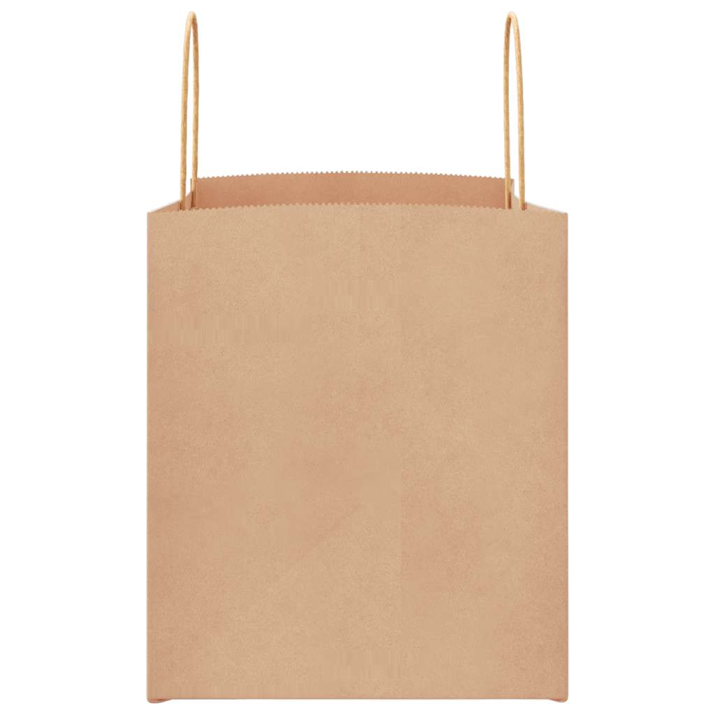 Papiertragetaschen 50 Stk. mit Henkeln Braun 32x22x24 cm