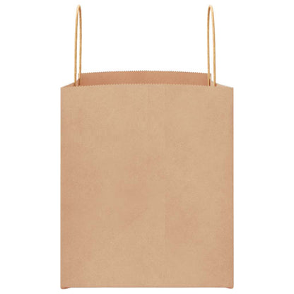 Papiertragetaschen 50 Stk. mit Henkeln Braun 32x22x24 cm