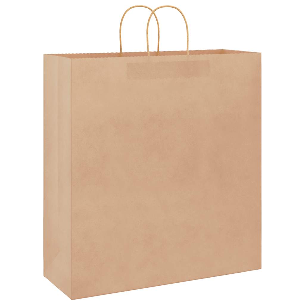 Papiertragetaschen 50 Stk. mit Henkeln Braun 45x17x48 cm