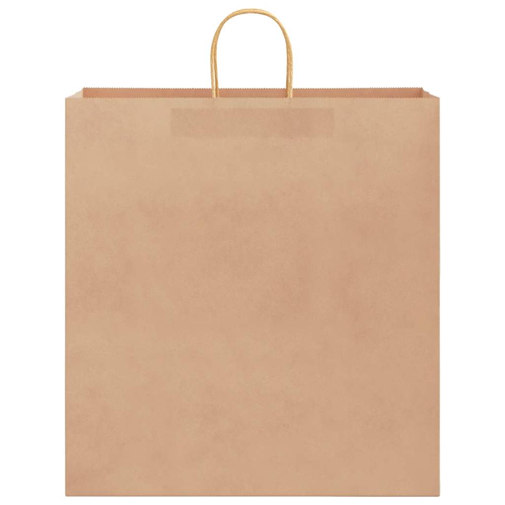 Papiertragetaschen 50 Stk. mit Henkeln Braun 45x17x48 cm