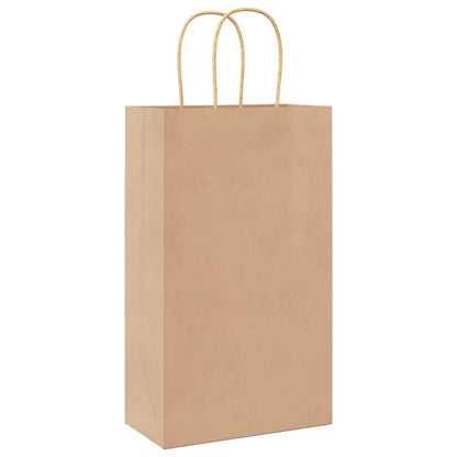 Papiertragetaschen 250 Stk. mit Henkeln Braun 21x11x36 cm
