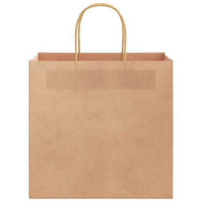 Papiertragetaschen 250 Stk. mit Henkeln Braun 26x17x25 cm