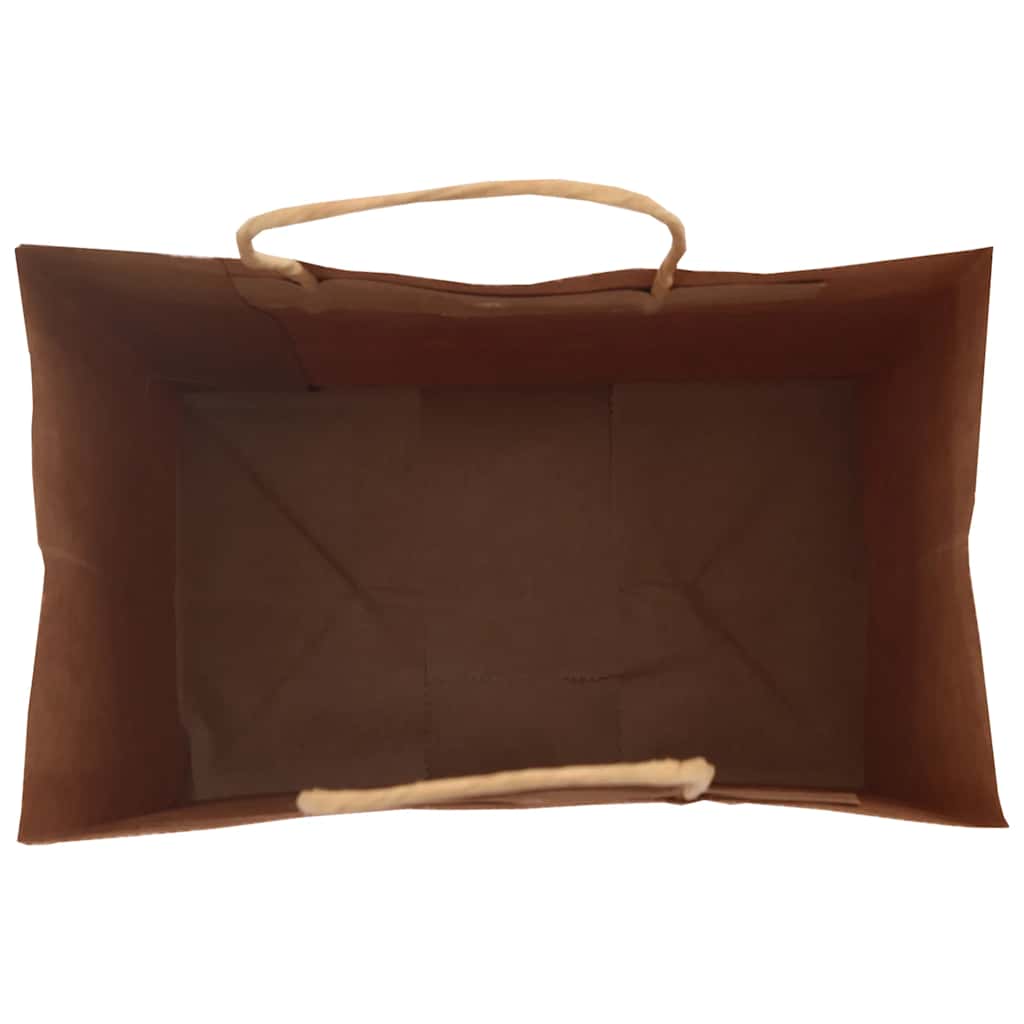 Papiertragetaschen 250 Stk. mit Henkeln Braun 26x17x25 cm