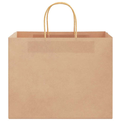 Papiertragetaschen 250 Stk. mit Henkeln Braun 32x22x24 cm