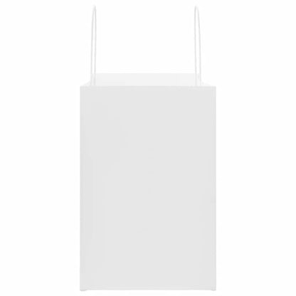 Papiertragetaschen 50 Stk. mit Henkeln Weiß 26x17x25 cm