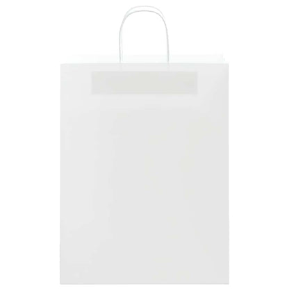 Papiertragetaschen 50 Stk. mit Henkeln Weiß 32x12x42 cm