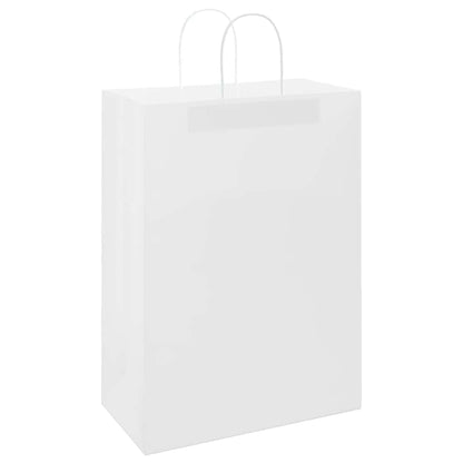 Papiertragetaschen 50 Stk. mit Henkeln Weiß 32x17x44 cm