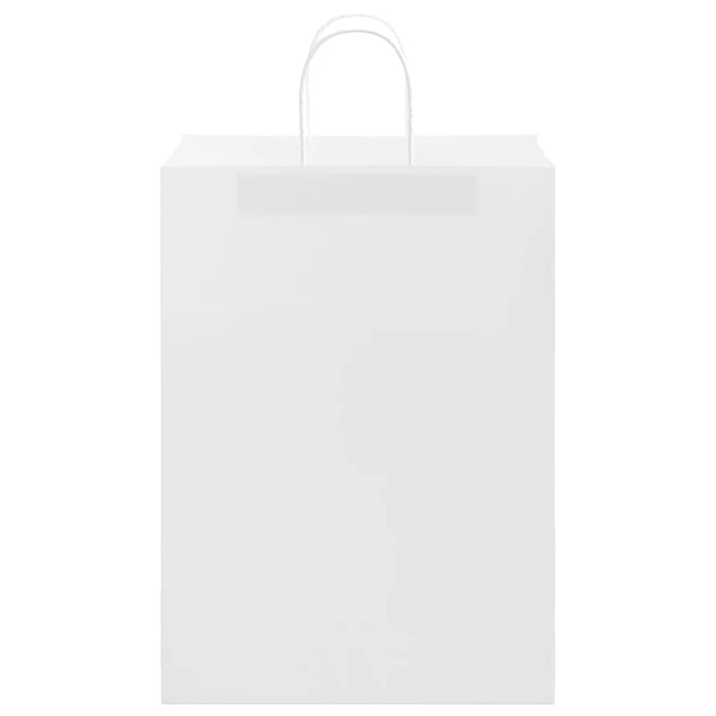 Papiertragetaschen 50 Stk. mit Henkeln Weiß 32x17x44 cm