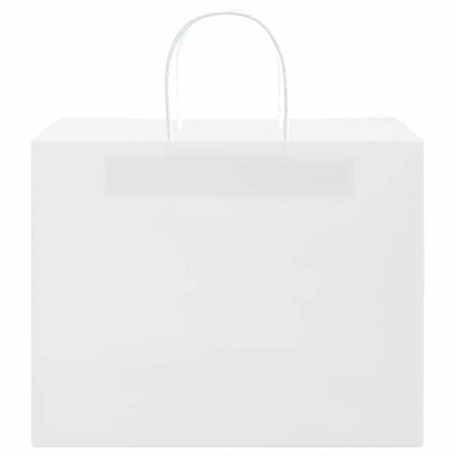 Papiertragetaschen 50 Stk. mit Henkeln Weiß 32x22x24 cm