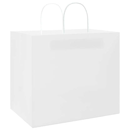 Papiertragetaschen 50 Stk. mit Henkeln Weiß 32x22x28 cm