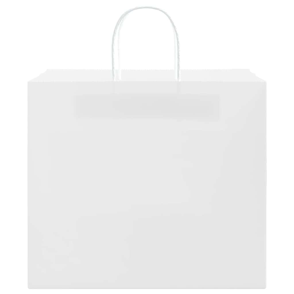 Papiertragetaschen 50 Stk. mit Henkeln Weiß 32x22x28 cm