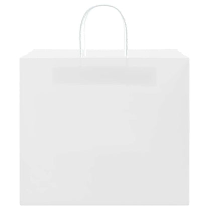 Papiertragetaschen 50 Stk. mit Henkeln Weiß 32x22x28 cm