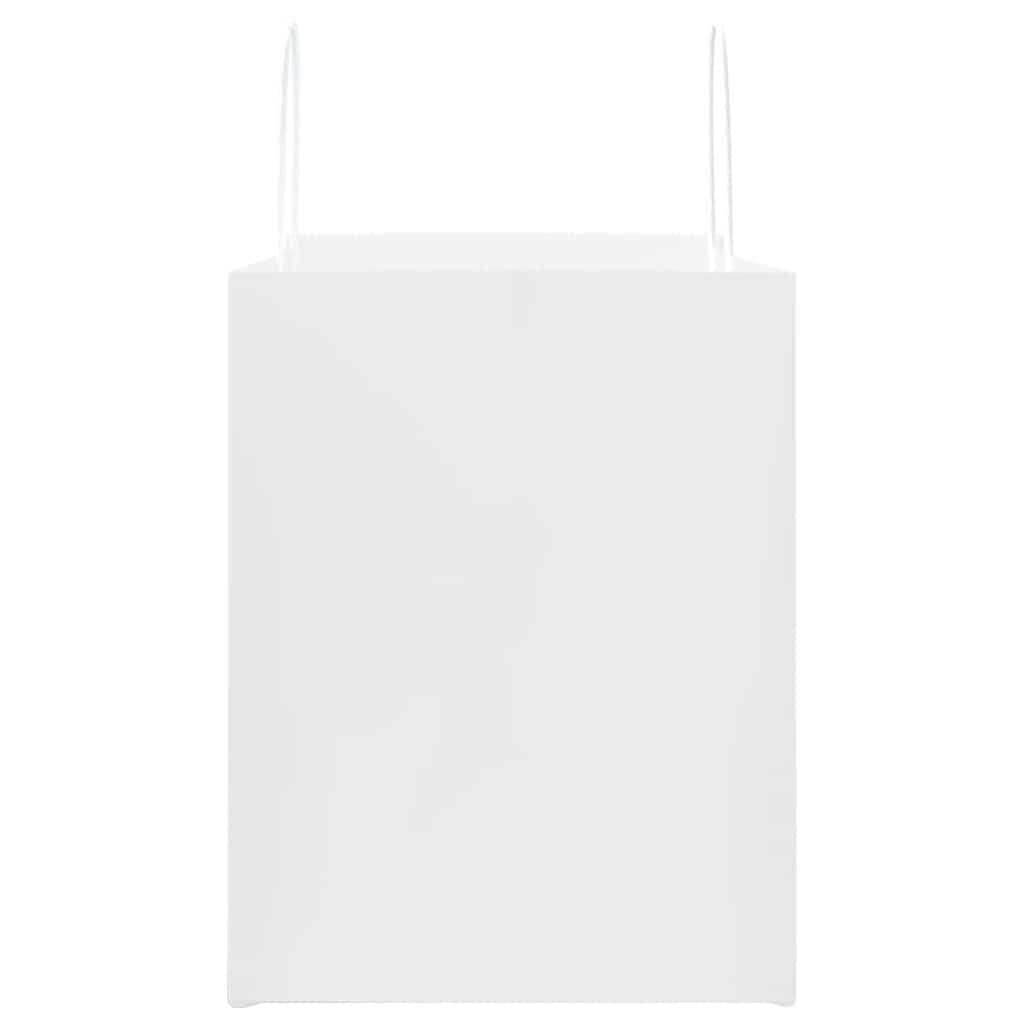 Papiertragetaschen 50 Stk. mit Henkeln Weiß 32x22x28 cm