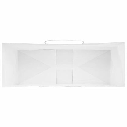 Papiertragetaschen 50 Stk. mit Henkeln Weiß 45x17x48 cm