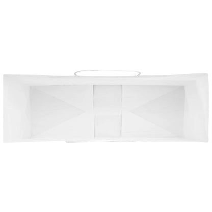 Papiertragetaschen 250 Stk. mit Henkeln Weiß 32x12x42 cm