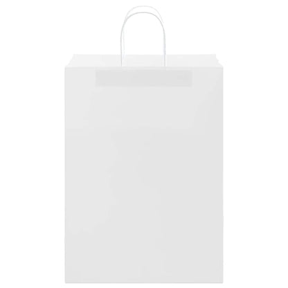 Papiertragetaschen 250 Stk. mit Henkeln Weiß 32x17x44 cm