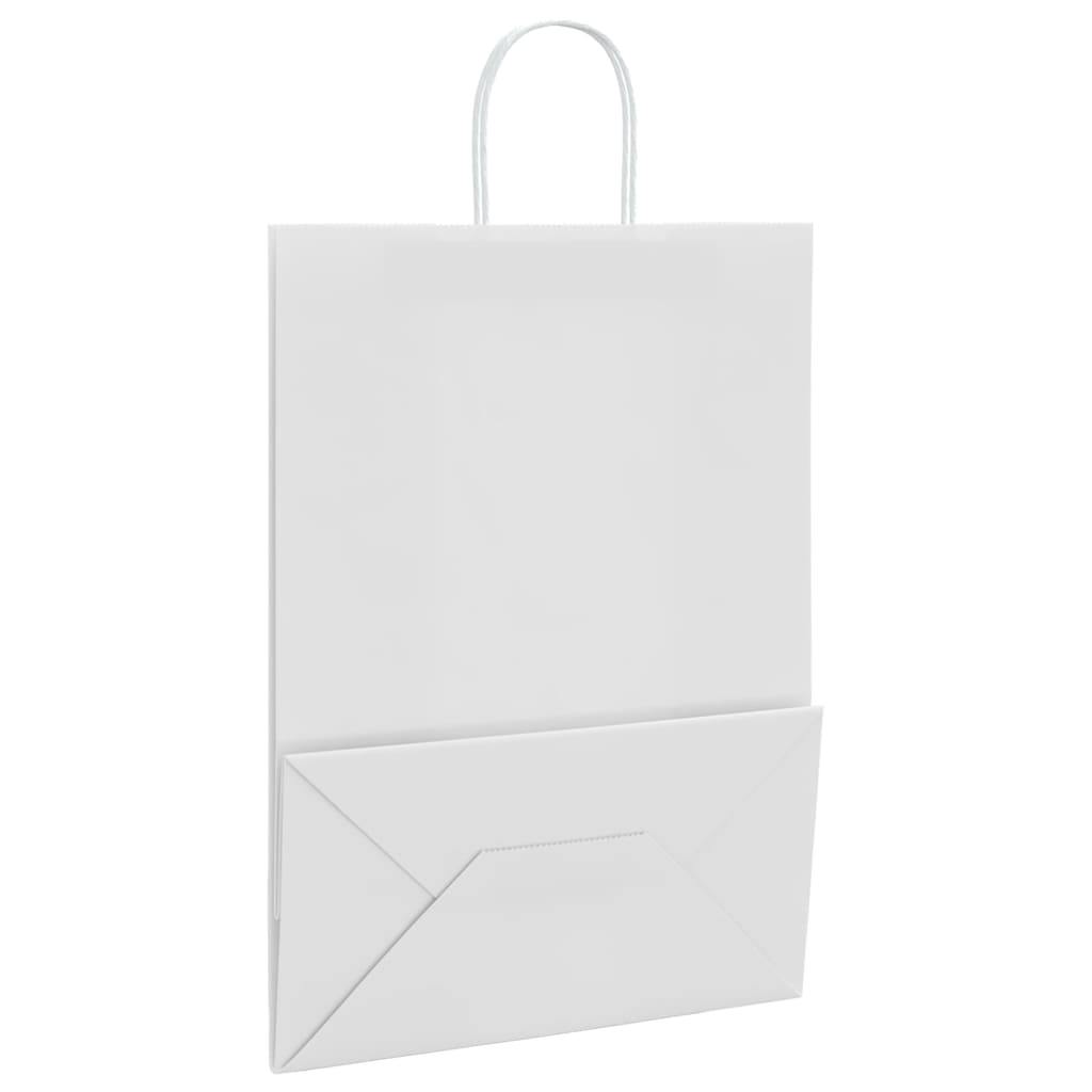 Papiertragetaschen 250 Stk. mit Henkeln Weiß 32x17x44 cm