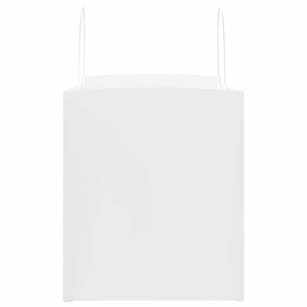Papiertragetaschen 250 Stk. mit Henkeln Weiß 32x22x24 cm
