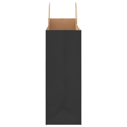 Papiertragetaschen 50 Stk. mit Henkeln Schwarz 32x17x44 cm