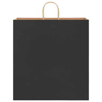 Papiertragetaschen 50 Stk. mit Henkeln Schwarz 45x17x48 cm