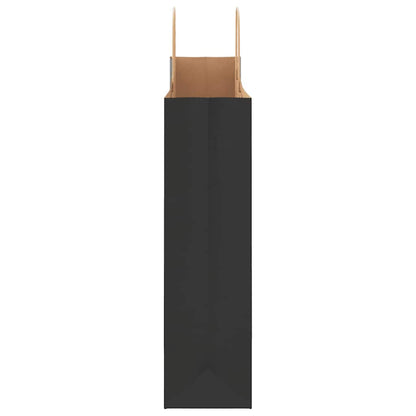 Papiertragetaschen 250 Stk. mit Henkeln Schwarz 32x12x42 cm