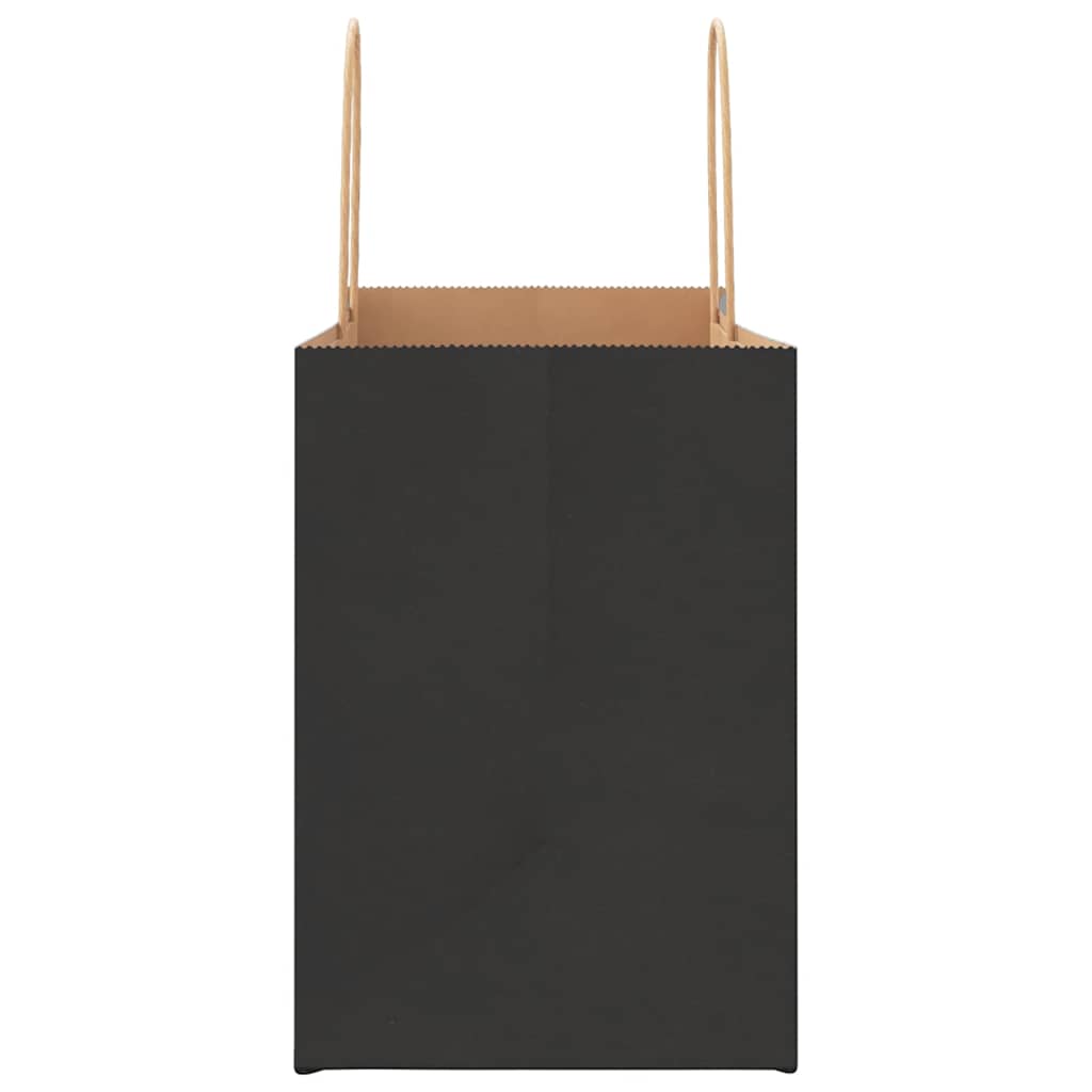 Papiertragetaschen 250 Stk. mit Henkeln Schwarz 32x17x25 cm