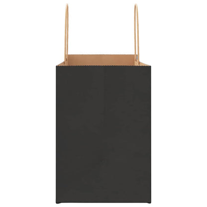 Papiertragetaschen 250 Stk. mit Henkeln Schwarz 32x17x25 cm