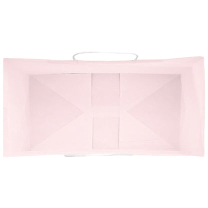 Papiertragetaschen 50 Stk. mit Henkeln Rosa 32x17x25 cm
