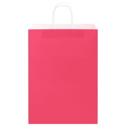 Papiertragetaschen 50 Stk. mit Henkeln Rosa 32x17x44 cm
