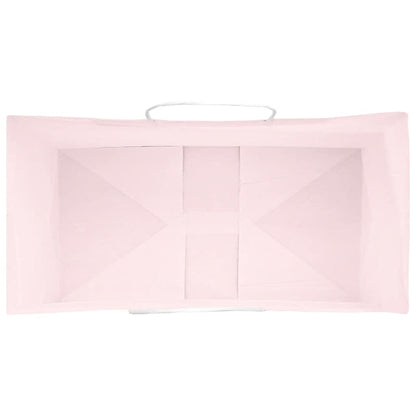 Papiertragetaschen 50 Stk. mit Henkeln Rosa 32x17x44 cm