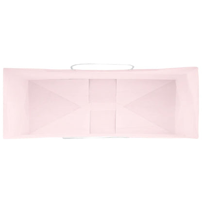 Papiertragetaschen 50 Stk. mit Henkeln Rosa 45x17x48 cm