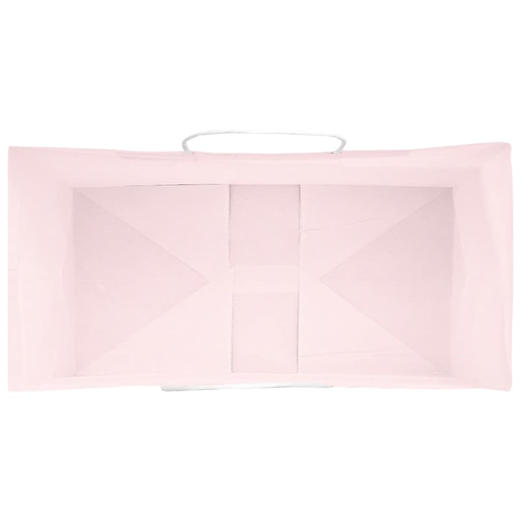 Papiertragetaschen 250 Stk. mit Henkeln Rosa 21x11x36 cm