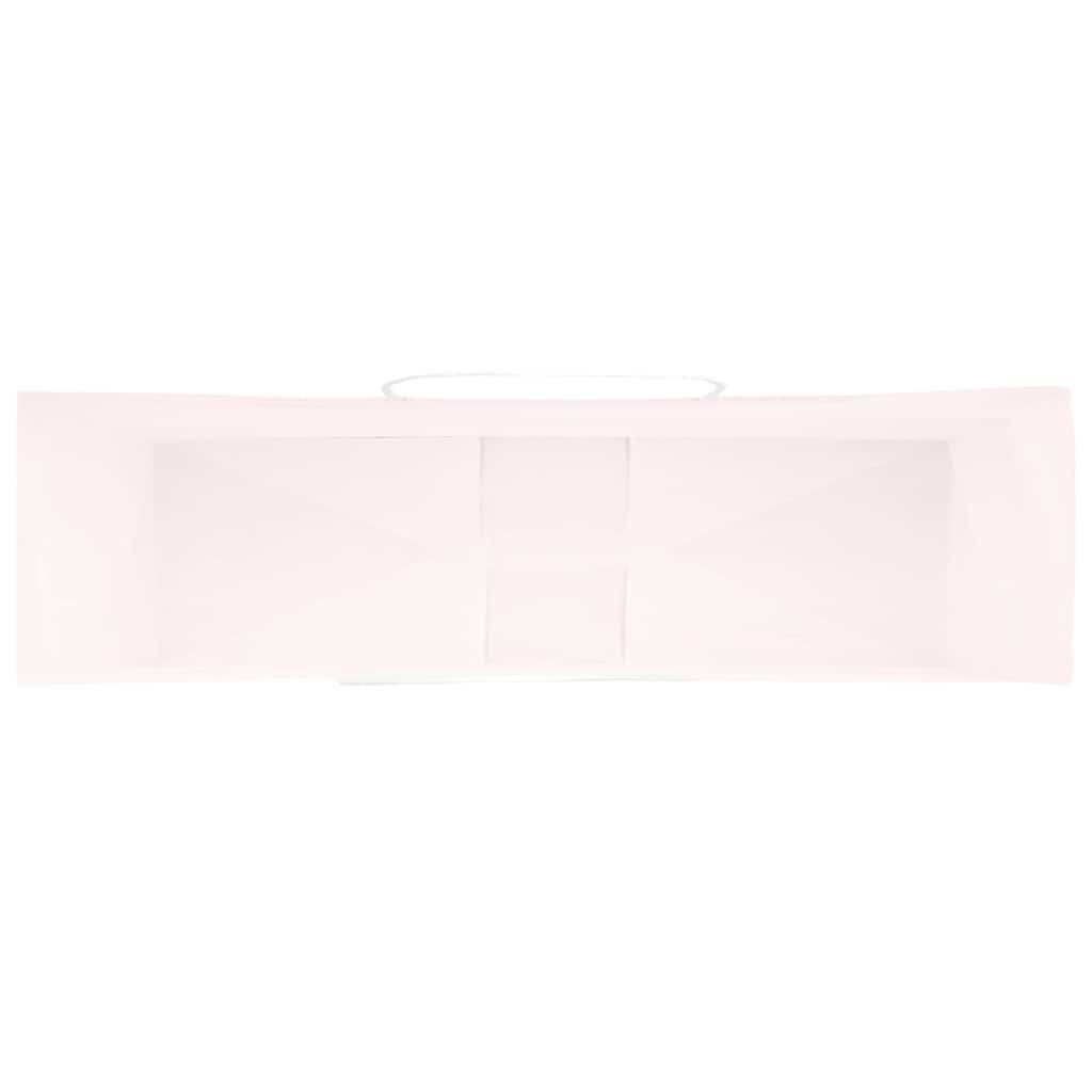 Papiertragetaschen 250 Stk. mit Henkeln Rosa 54x15x49 cm