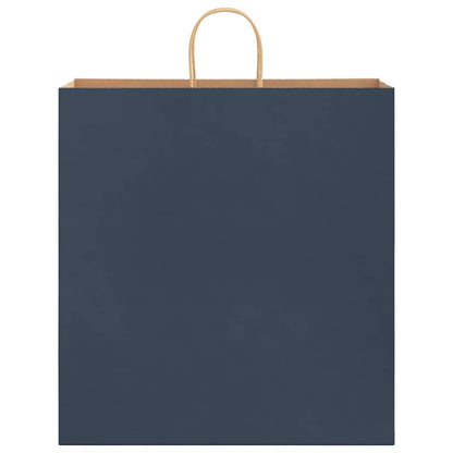 Papiertragetaschen 50 Stk. mit Henkeln Blau 45x17x48 cm