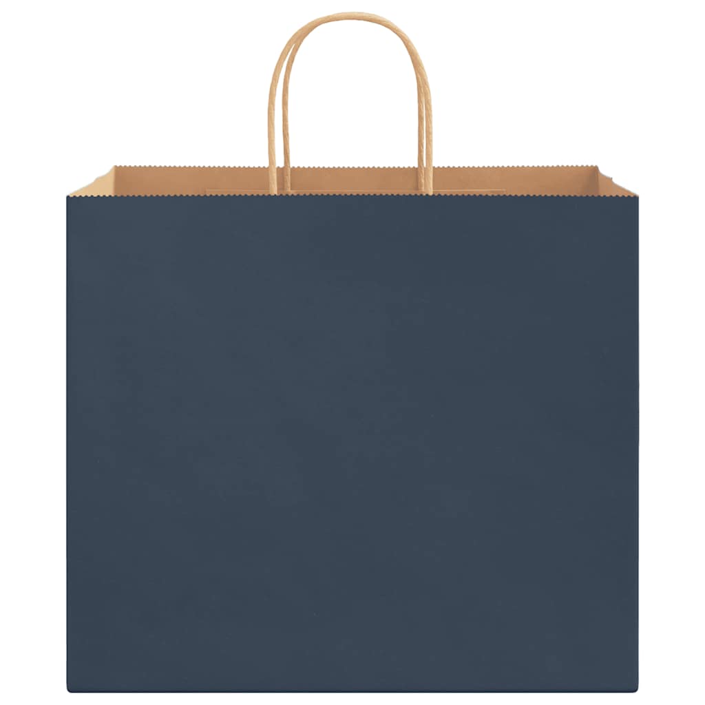 Papiertragetaschen 250 Stk. mit Henkeln Blau 32x22x28 cm