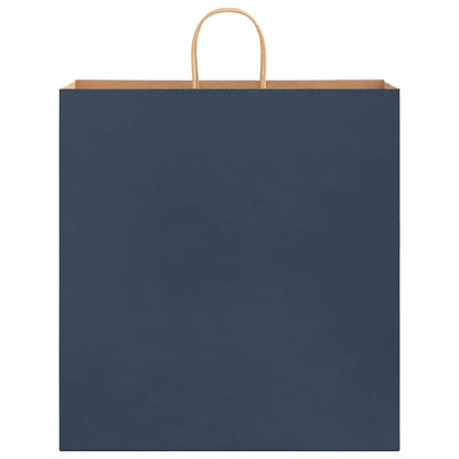 Papiertragetaschen 250 Stk. mit Henkeln Blau 45x17x48 cm